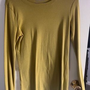 Eddie Bauer Mustard Long Sleeve Tee